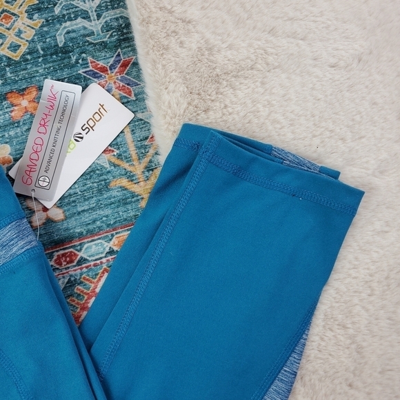 Marika Sport Blue Crop Legging Small BNWT - Picture 3 of 6
